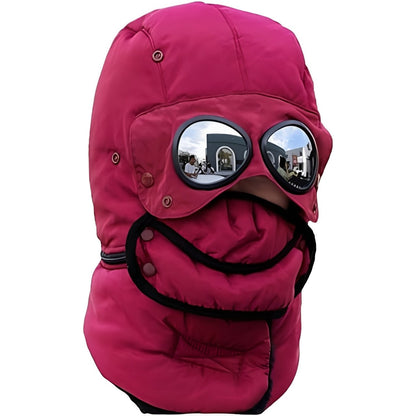 Zimska 4-u-1, vjetrootporna, topla kapa s odvojivom kapuljačom i ovratnikom