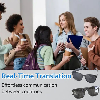 🔥Razprodaja zadnjega dne, 49 % popusta - brezžična Bluetooth prevajalska očala z umetno inteligenco👓