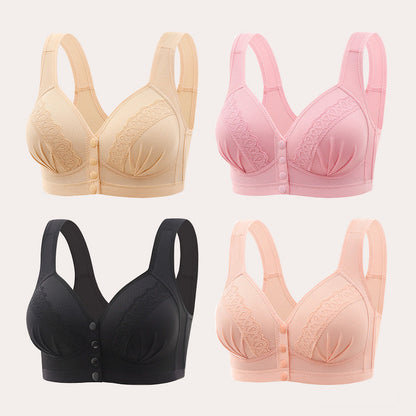 2026 Prozračni pamučni grudnjak s prednjim kopčanjem, nježan za kožu 【1+1 besplatno】