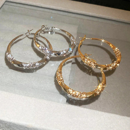 ✨️Кръгли обеци с цирконий