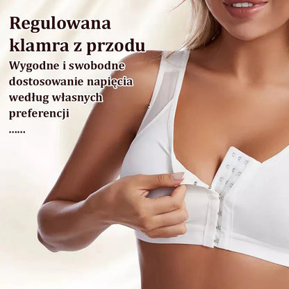 🌟Športni modrček s sprednjo zaponko, ki ne pritiska | Super udoben za fitnes in jogo, oblikovanje in korekcijo grbastega hrbta