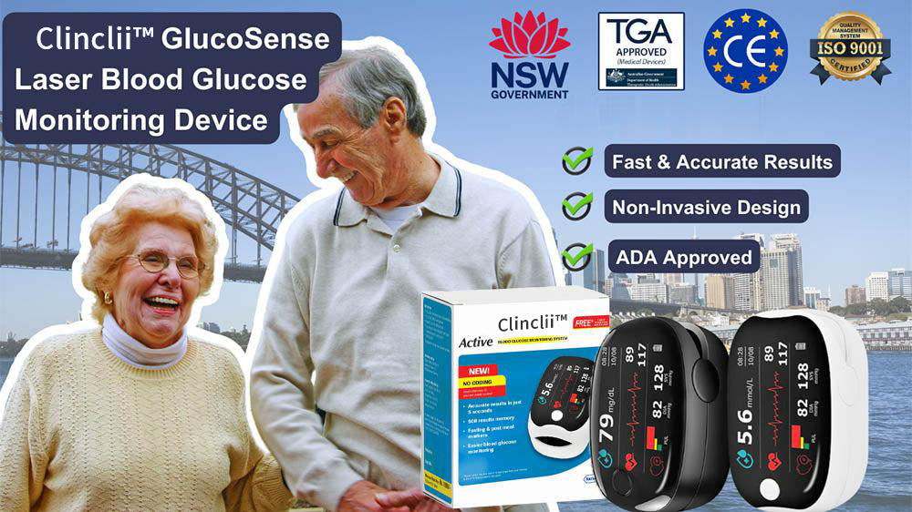 Clinclii™ GlucoSense laserska naprava za merjenje glukoze v krvi