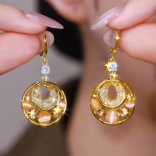 🔥💖Нови диамантени обеци тип „котешко око“