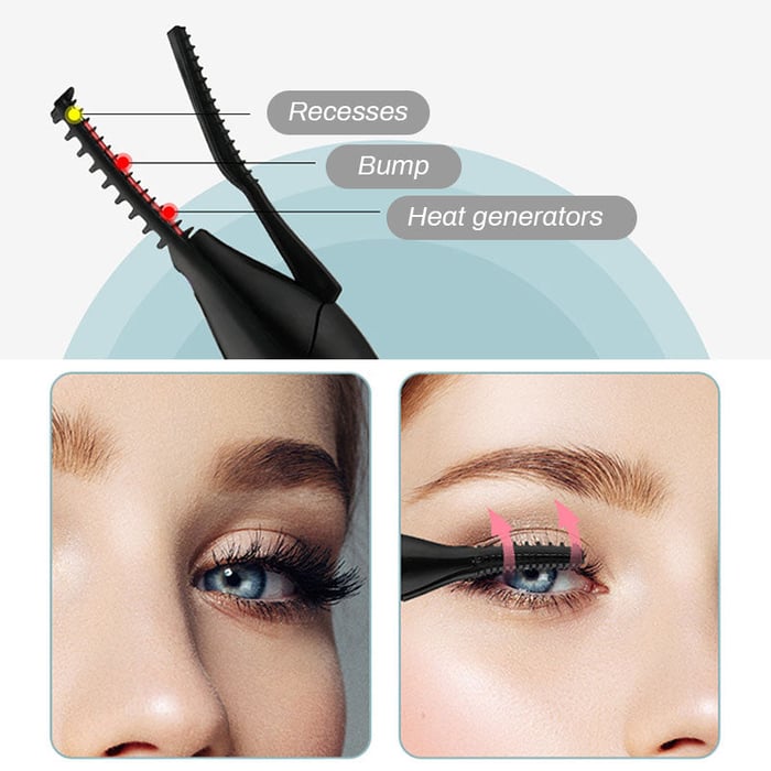 Električni uvijalnik trepalnic za takojšen glamur ✨ Blink & Dazzle!
