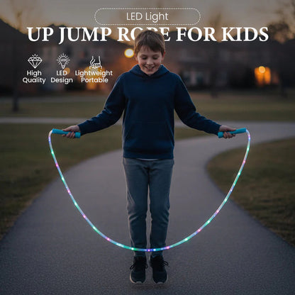 🔥 Osvjetljeno LED uže za preskakanje za djecu 👧💕