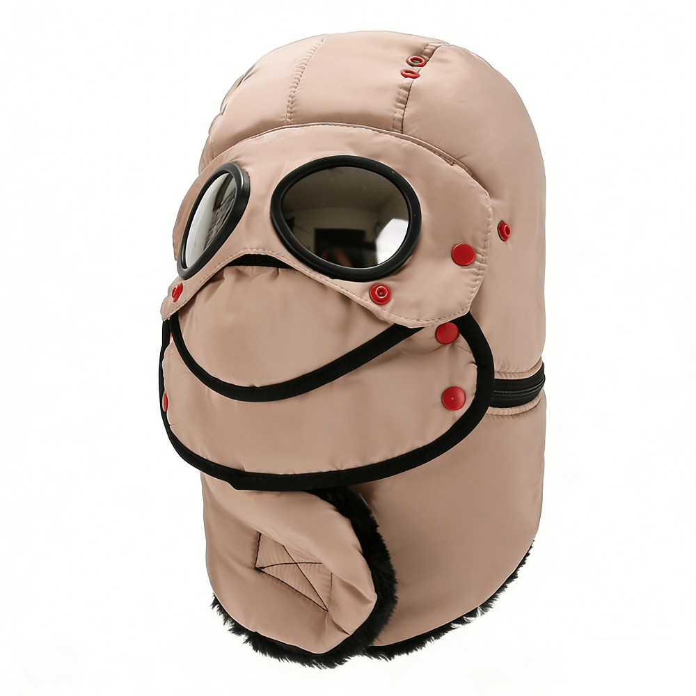 Zimska 4-u-1, vjetrootporna, topla kapa s odvojivom kapuljačom i ovratnikom