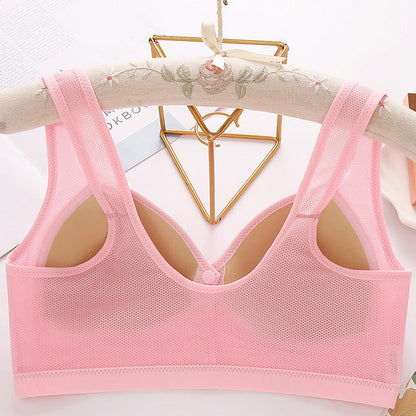 2026 Prozračni pamučni grudnjak s prednjim kopčanjem, nježan za kožu 【1+1 besplatno】