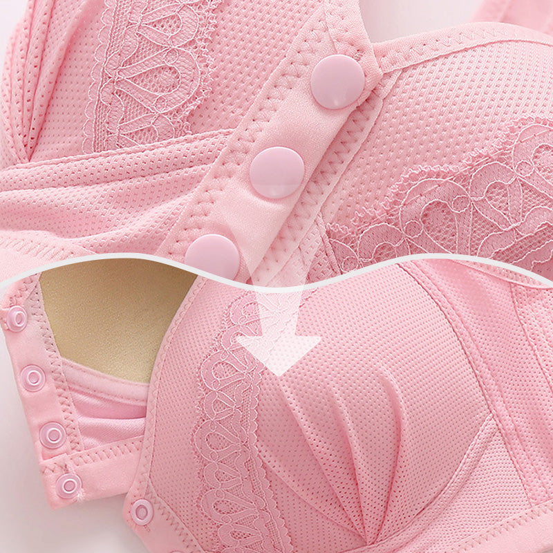 2026 Prozračni pamučni grudnjak s prednjim kopčanjem, nježan za kožu 【1+1 besplatno】