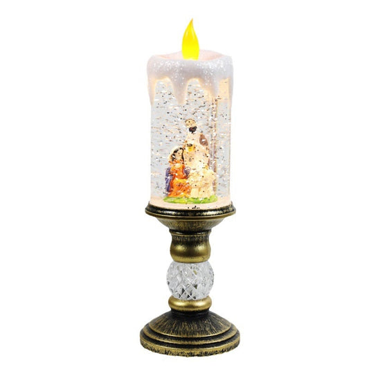 🎅Božična nočna lučka s svečo🕯️Polna vzdušja! Prikupna oblika + učinek mehke svetlobe💖