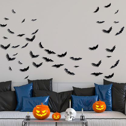 🦇Noč čarovnic 3D svetleči netopirji