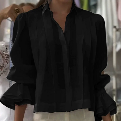 【S-3XL】✨🌼Elegantna nabranena srajca, ki se sprehaja z vetrom in razkazuje temperament