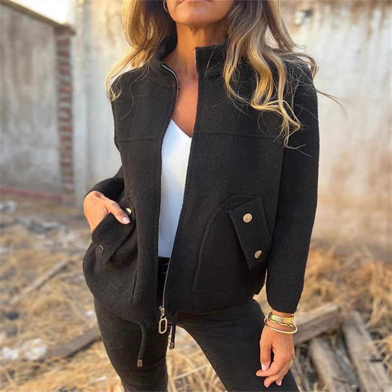 Ženska volnena jakna
