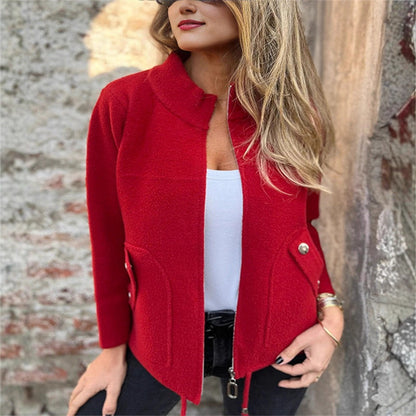 Ženska volnena jakna