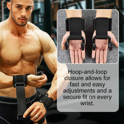 💪 Fitnes rokavice z zapestnimi kavlji Kavlji za zgibe
